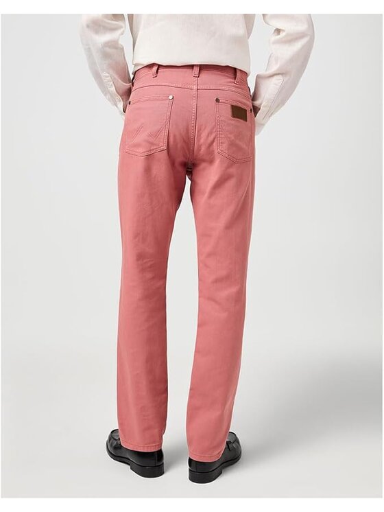 Wrangler Wrangler Spodnie materiałowe GREENSBORO Różowy Straight Fit