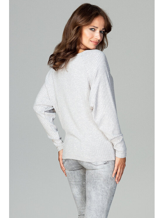 Lenitif Lenitif Blusa K468 Grigio Regular Fit