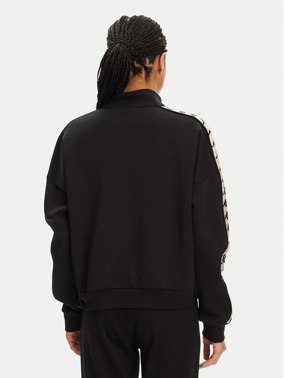 Kappa Kappa Mikina Banda Pepitagt 321Q4RW Černá Relaxed Fit