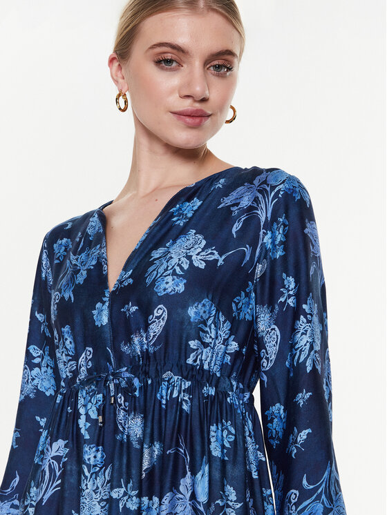 REPLAY Replay Sukienka codzienna W9602.000.73950 Niebieski Regular Fit