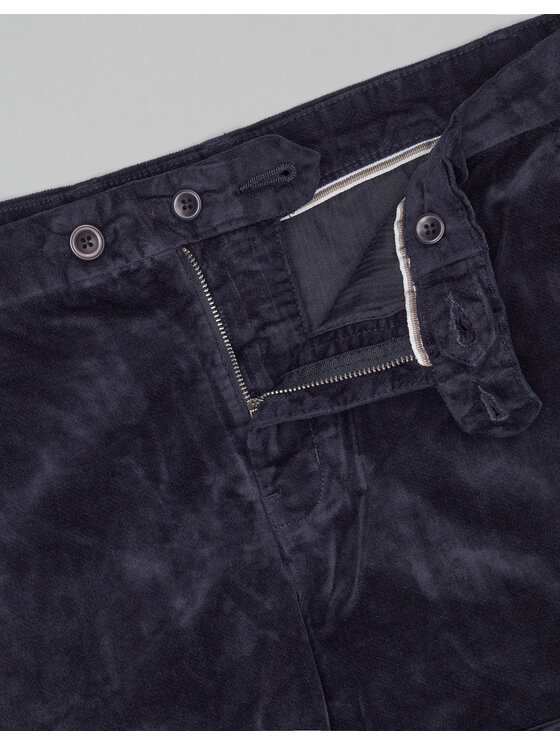 Borgio Borgio Spodnie materiałowe doberdo Granatowy Slim Fit