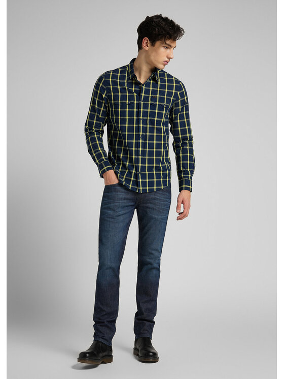 Lee Lee Camicia RIDER SHIRT Blu Regular Fit