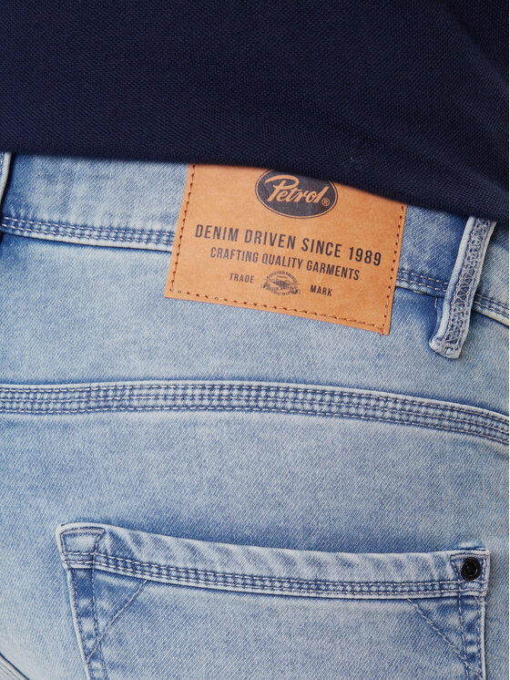 Petrol Industries Petrol Industries Szorty jeansowe M-ROS-SHO001 Niebieski Slim Fit