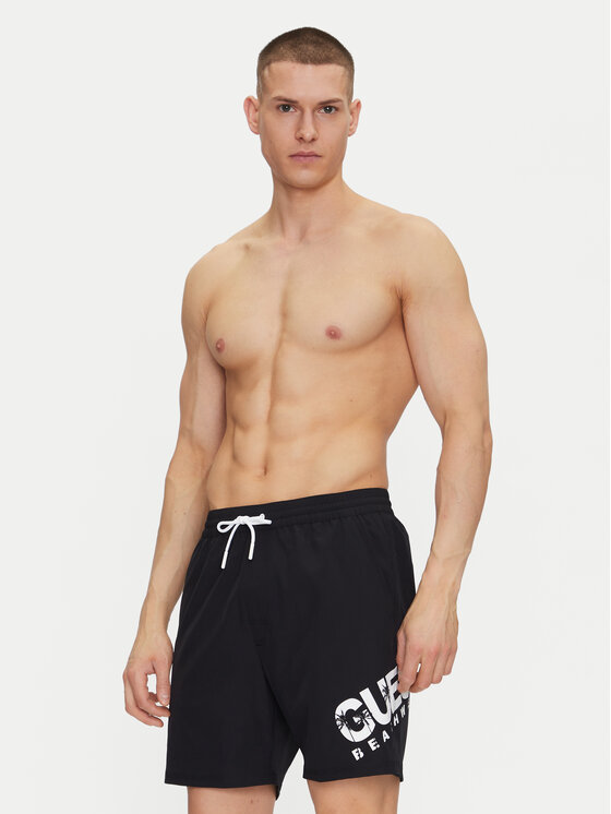 Guess Guess Pantaloni scurți pentru înot F5GT27 WG2E2 Negru Regular Fit
