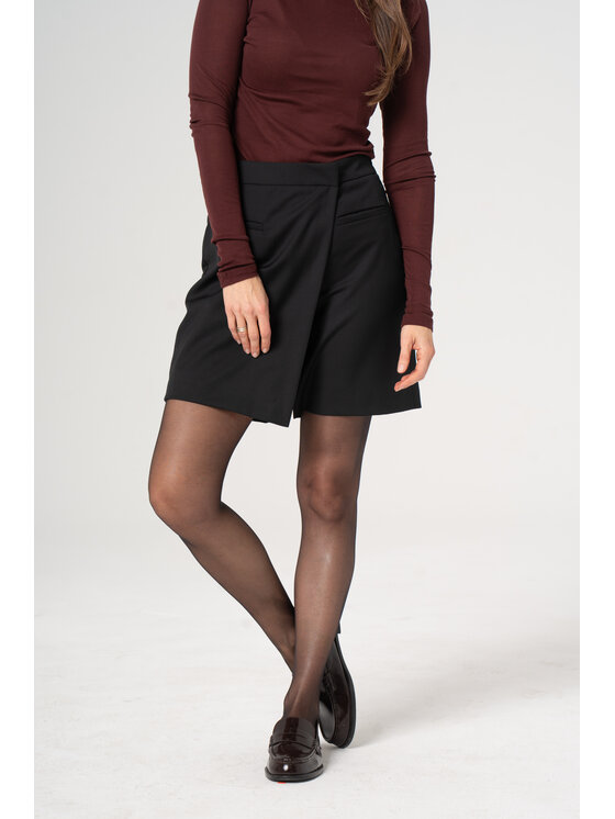 Salme Salme Spodnie damskie Tina Czarny Regular Fit