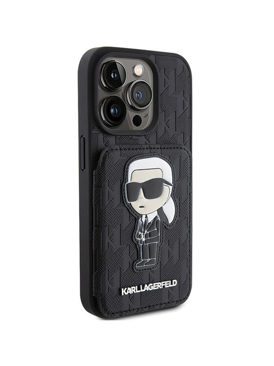KARL LAGERFELD KARL LAGERFELD Etui na telefon iPhone 15 Pro Czarny