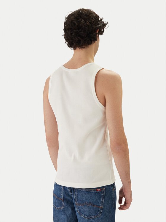 Lacoste Lacoste Tank top TH0030 Biały Slim Fit