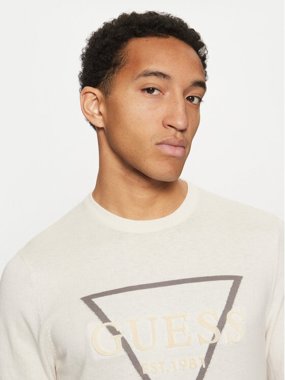 Guess Guess Džemperis M5RR02 Z3KI1 Écru Regular Fit