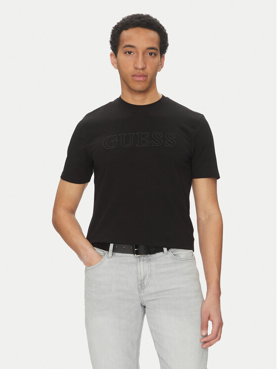 Guess Guess Póló Z2YI11 J1314 Fekete Regular Fit