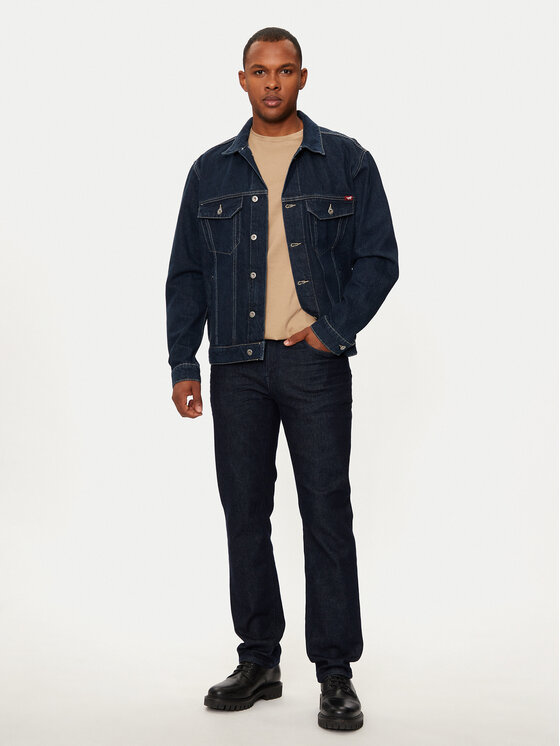 Mustang Mustang Giacca di jeans Dallas 1015542 Blu scuro Regular Fit