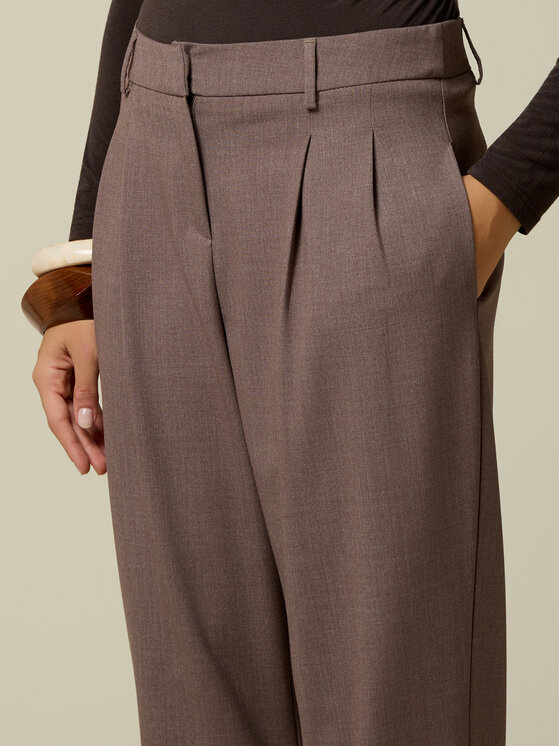 Oltre Oltre Spodnie materiałowe P04GR009413N022 Szary Regular Fit