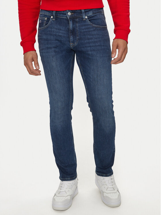 Tommy Jeans Džínsy Scanton DM0DM20187 Tmavomodrá Slim Fit