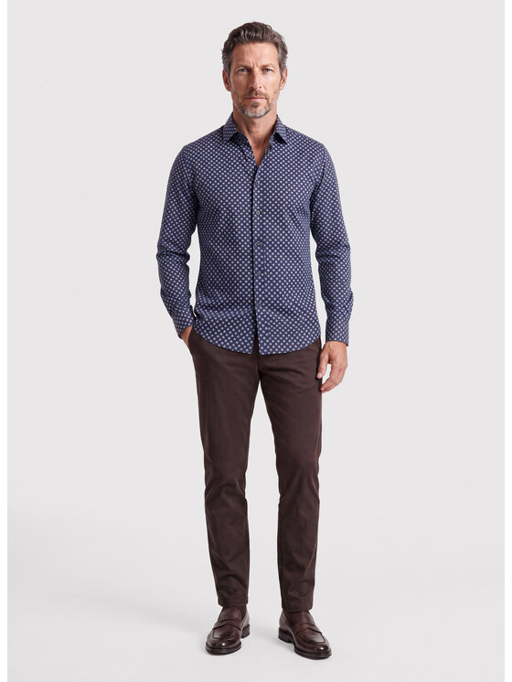 Pako Lorente Pako Lorente Koszula P26WF-1X-003 Granatowy Slim Fit