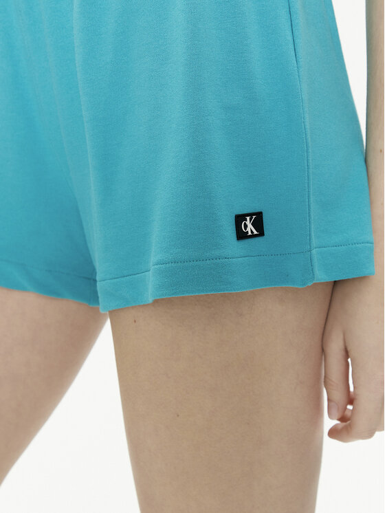 Calvin Klein Swimwear Calvin Klein Swimwear Šortky z materiálu KW0KW02441 Tyrkysová Regular Fit