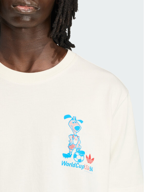 adidas adidas Koszulka techniczna FIFA World Cup 26™ Striker Mascot Biały Regular Fit