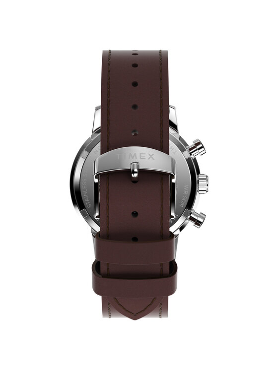 Timex Timex Zegarek TW2W10200 Brązowy