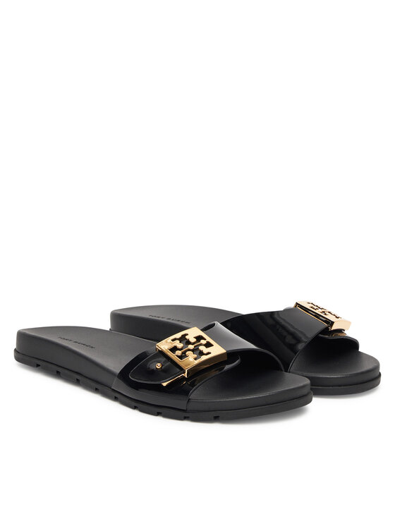 Tory Burch Tory Burch Şlapi Buckle Slide 157872 Negru