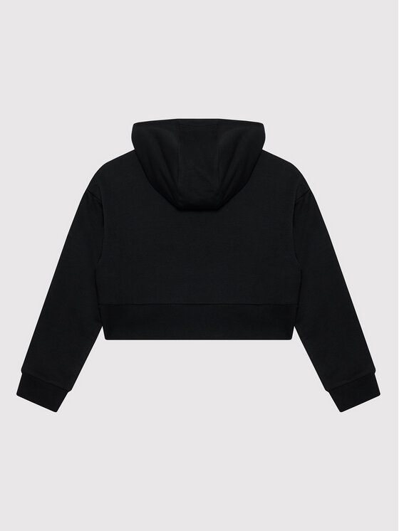 Felpa adicolor Cropped H32337 Nero Loose Fit