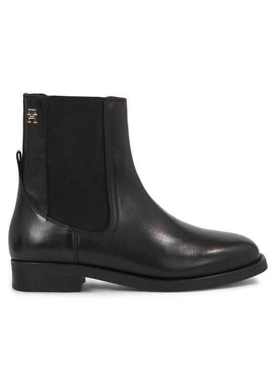 Tommy Hilfiger Členková obuv Elevated Essential Bootie FW0FW07483 Čierna