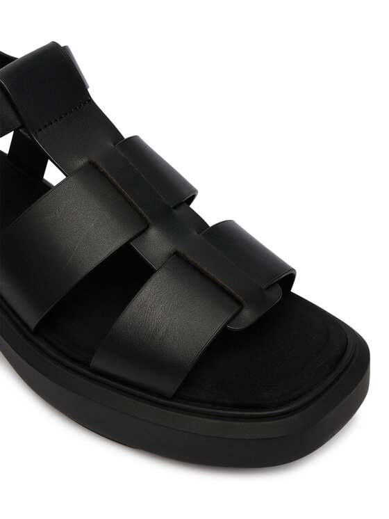 Calvin Klein Calvin Klein Sandały Chunky Sandal Fisherm Lth HW0HW02904 Czarny
