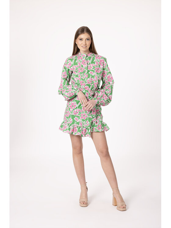 LAURELLA LAURELLA Sukienka codzienna 4UL162 Zielony Regular Fit