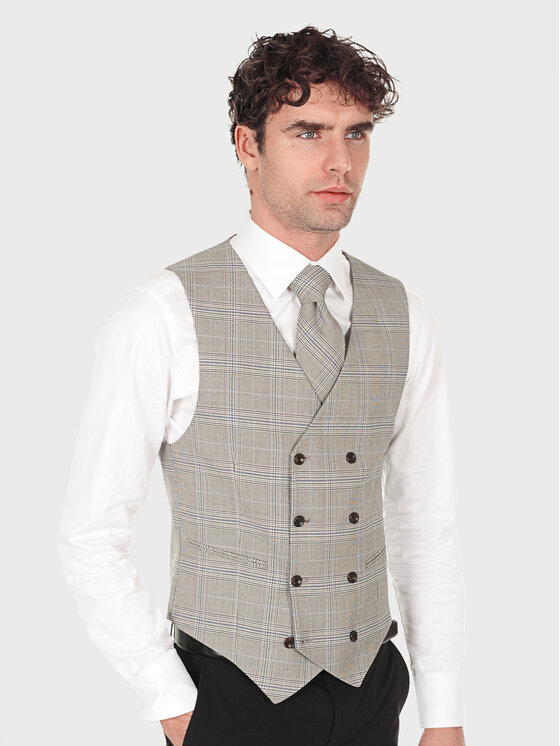 Evenemen Evenemen Kamizelka BOSTON GULIO Szary Slim Fit