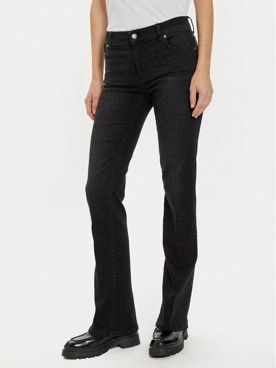 Liu Jo Jeans UF4065 DS615 Nero Bootcut Fit, taglia : 27