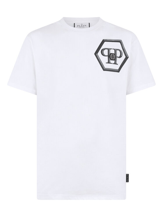 PHILIPP PLEIN PHILIPP PLEIN T-Shirt 29879 Biały Regular Fit