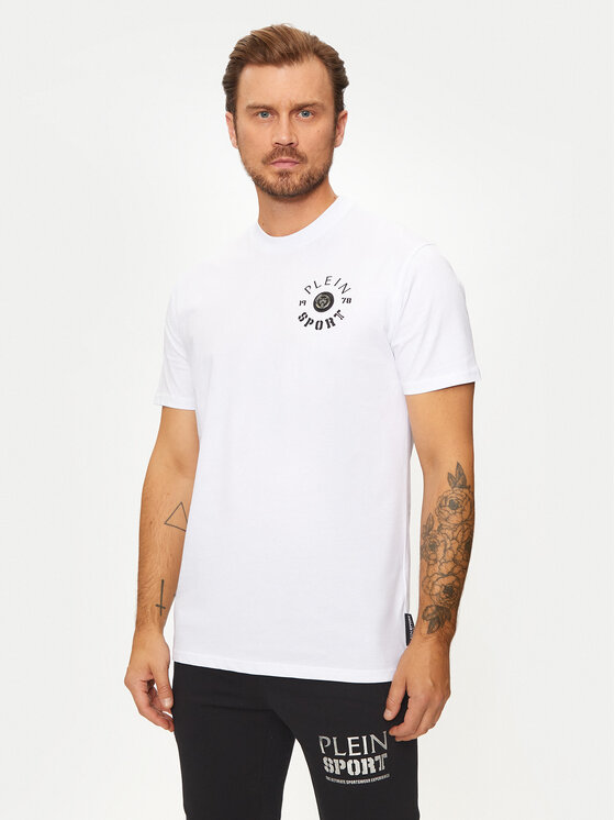 Plein Sport Plein Sport T-Shirt AADC MTK7940 STE001N Weiß Regular Fit