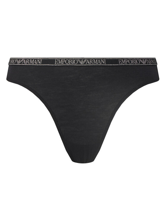 Emporio Armani Underwear Emporio Armani Underwear Súprava 2 kusov stringových nohavičiek EW000402 AF10889 MC005 Čierna