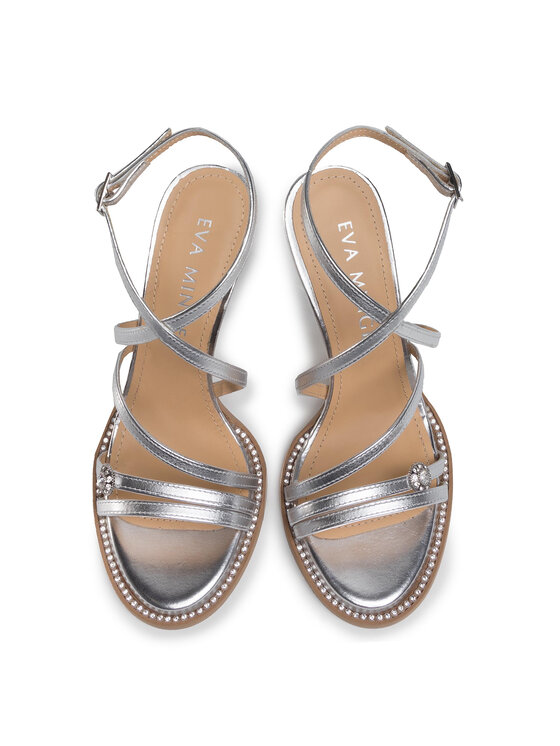 Eva Minge Eva Minge Sandalen EM-53-07-000809 Silberfarben