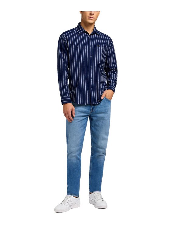 Lee Lee Jeansy LEE RIDER 112349324 Niebieski Slim Fit