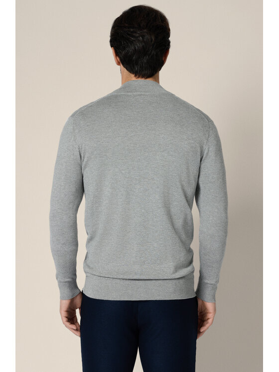 Lancerto Lancerto Sweter Riki SW073225000052 Szary Regular Fit