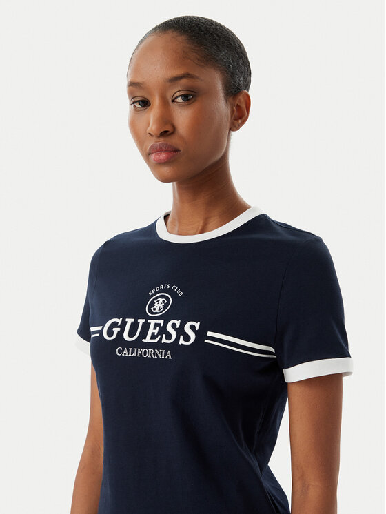 Guess Guess T-shirt V6GI08 K2975 Blu scuro Regular Fit