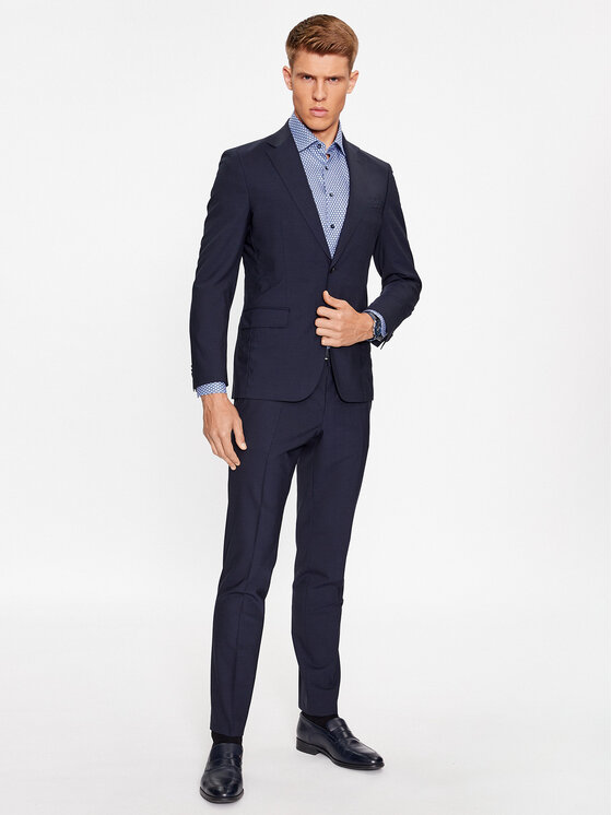 Boss Uzvalks P-Huge-233 50502500 Tumši zils Slim Fit