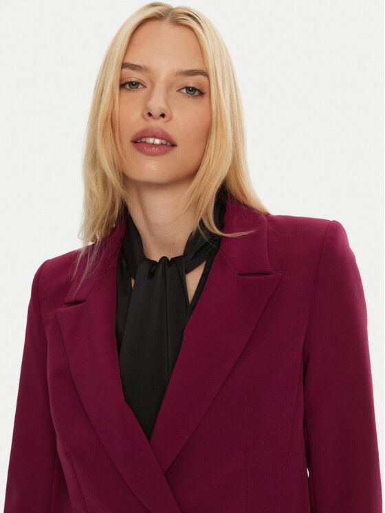 Rinascimento Rinascimento Marynarka CFC0119983003 Bordowy Regular Fit