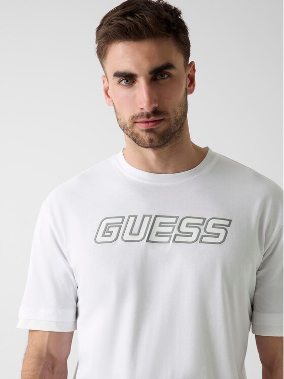 Guess Guess T-Shirt 181497 Biały Classic Fit