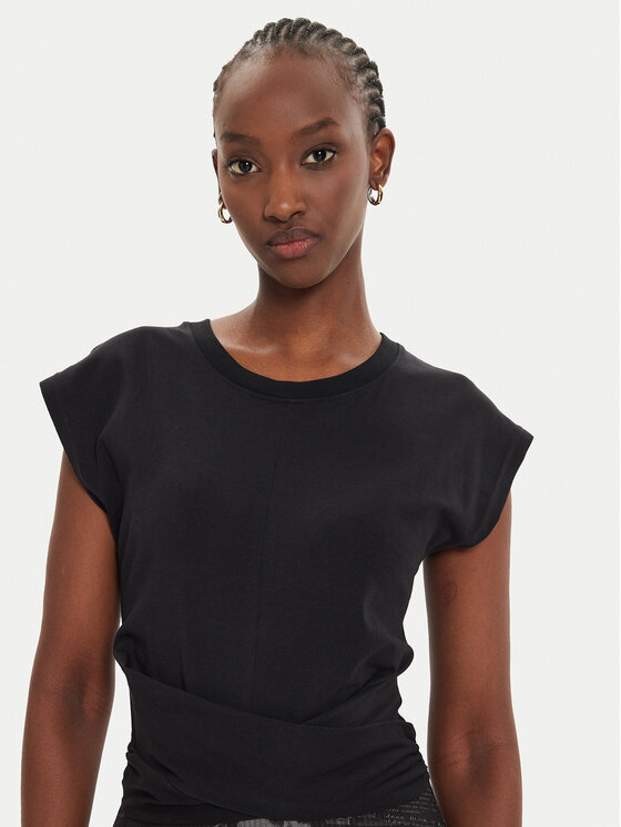 Desigual Desigual Rochie de zi Good News 24WWVK77 Negru Regular Fit