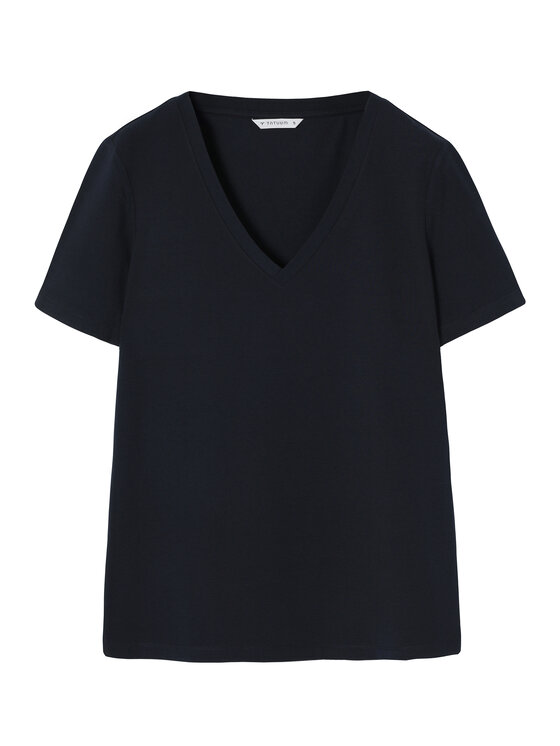 TATUUM TATUUM T-Shirt LISA Tmavomodrá V-Neck Fit