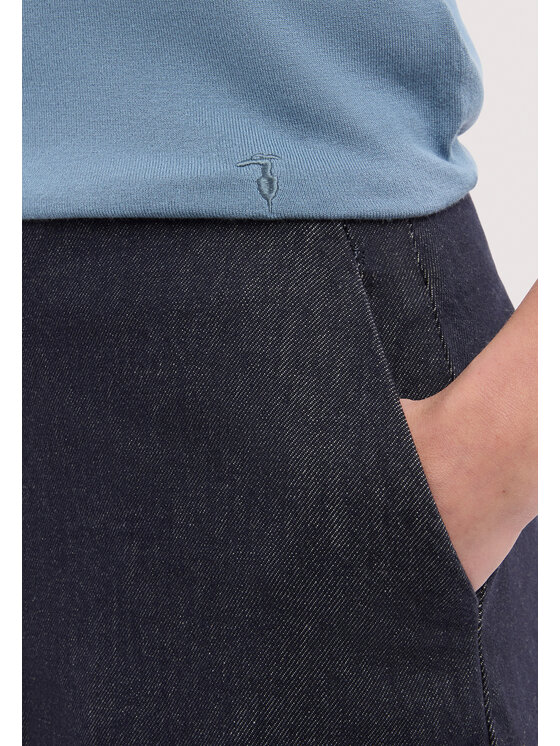 Trussardi Trussardi Sweter M7736001193N024 Turkusowy Regular Fit