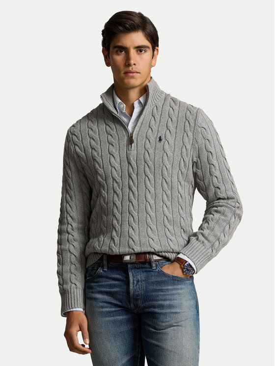 Polo Ralph Lauren Polo Ralph Lauren Sweater 710810841002 Szürke Regular Fit