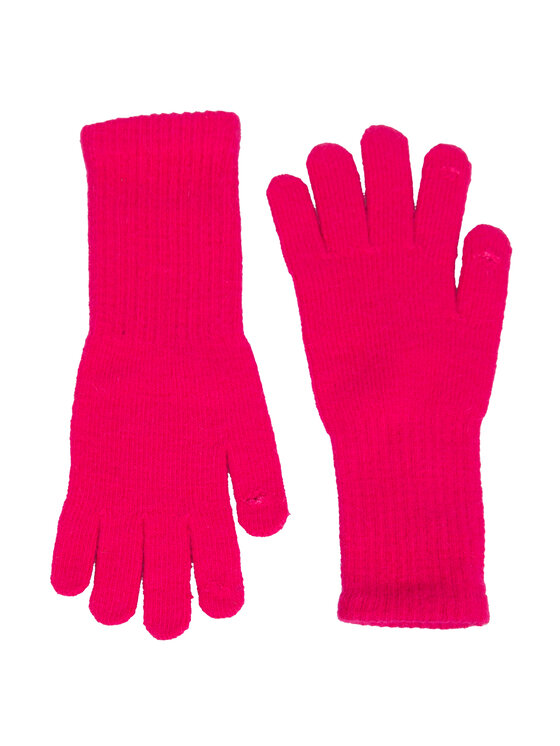 ALLORA BE UNIQUE ALLORA BE UNIQUE Guanti da donna z królika i poliestru Rosa