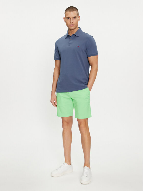 Tommy Hilfiger Tommy Hilfiger Pantalon scurți din material Brooklyn MW0MW23563 Verde Regular Fit
