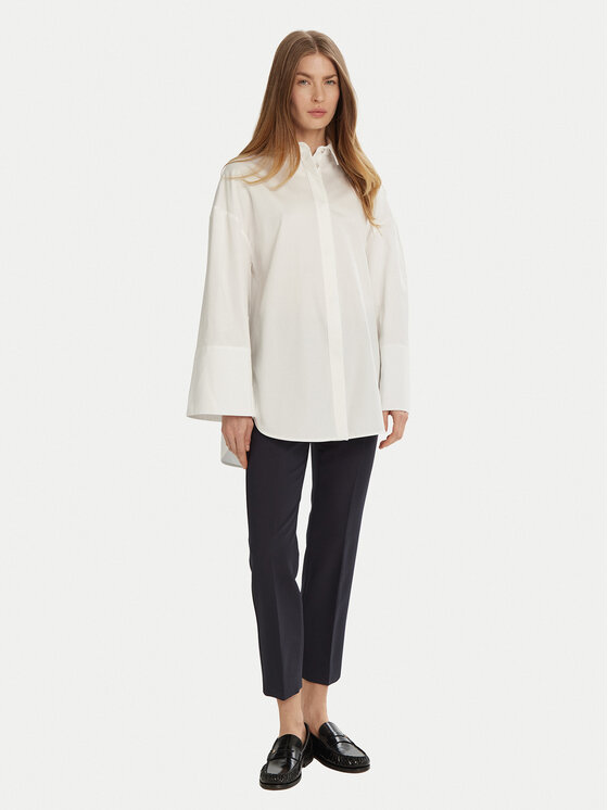 Max Mara Leisure Max Mara Leisure Риза Sapore 2516191017 Бял Relaxed Fit