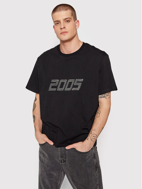 2005 2005 Tricou Unisex Signature Tee Negru Relaxed Fit