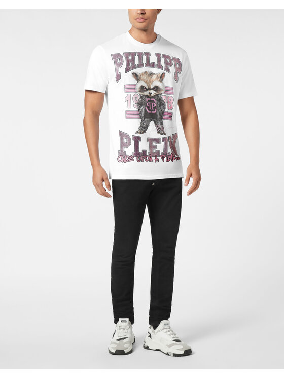PHILIPP PLEIN PHILIPP PLEIN T-shirt 26223 Bianco Regular Fit