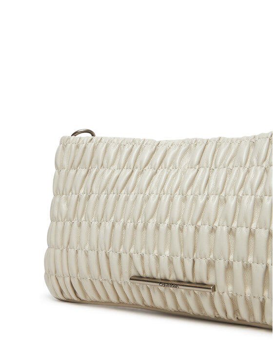 Calvin Klein Jeans Calvin Klein Jeans Torbica Rouched Zip Top Bag LV04K3090G Écru