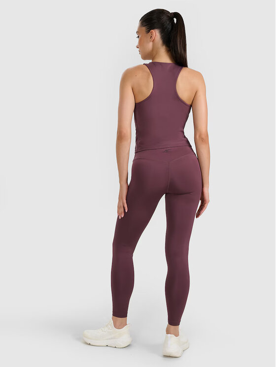 4F 4F Legginsy MULTI ACTIVE Brązowy Slim Fit