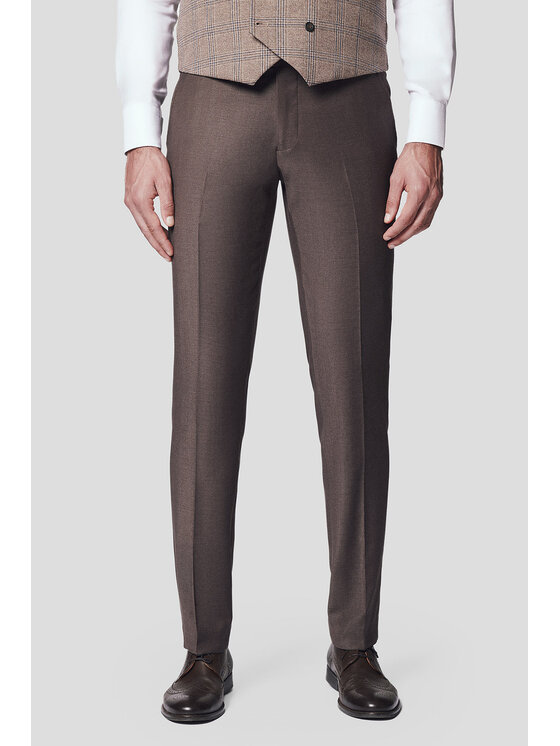Lancerto Lancerto Garnitur Henderson GA073125000013 Brązowy Slim Fit