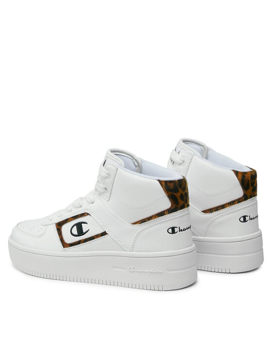 Champion Champion Sneakersy Mid Cut Foul Play Plat Mid Animalie S11601-WW001 Biały